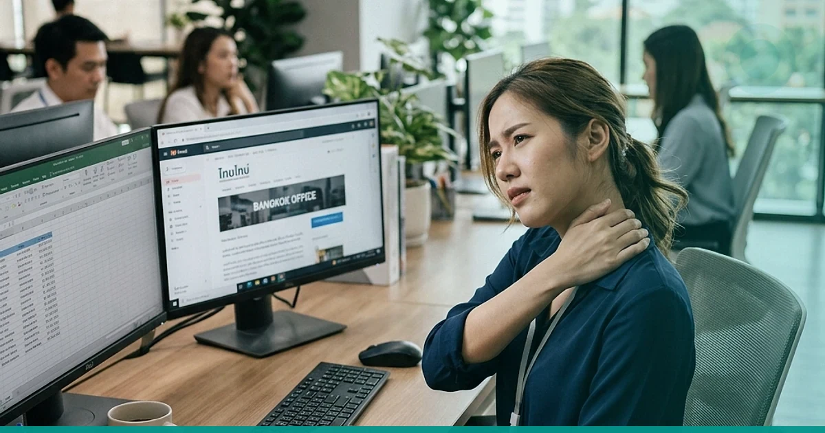 Ergonomic Desk Setup for Neck and Shoulder Comfort